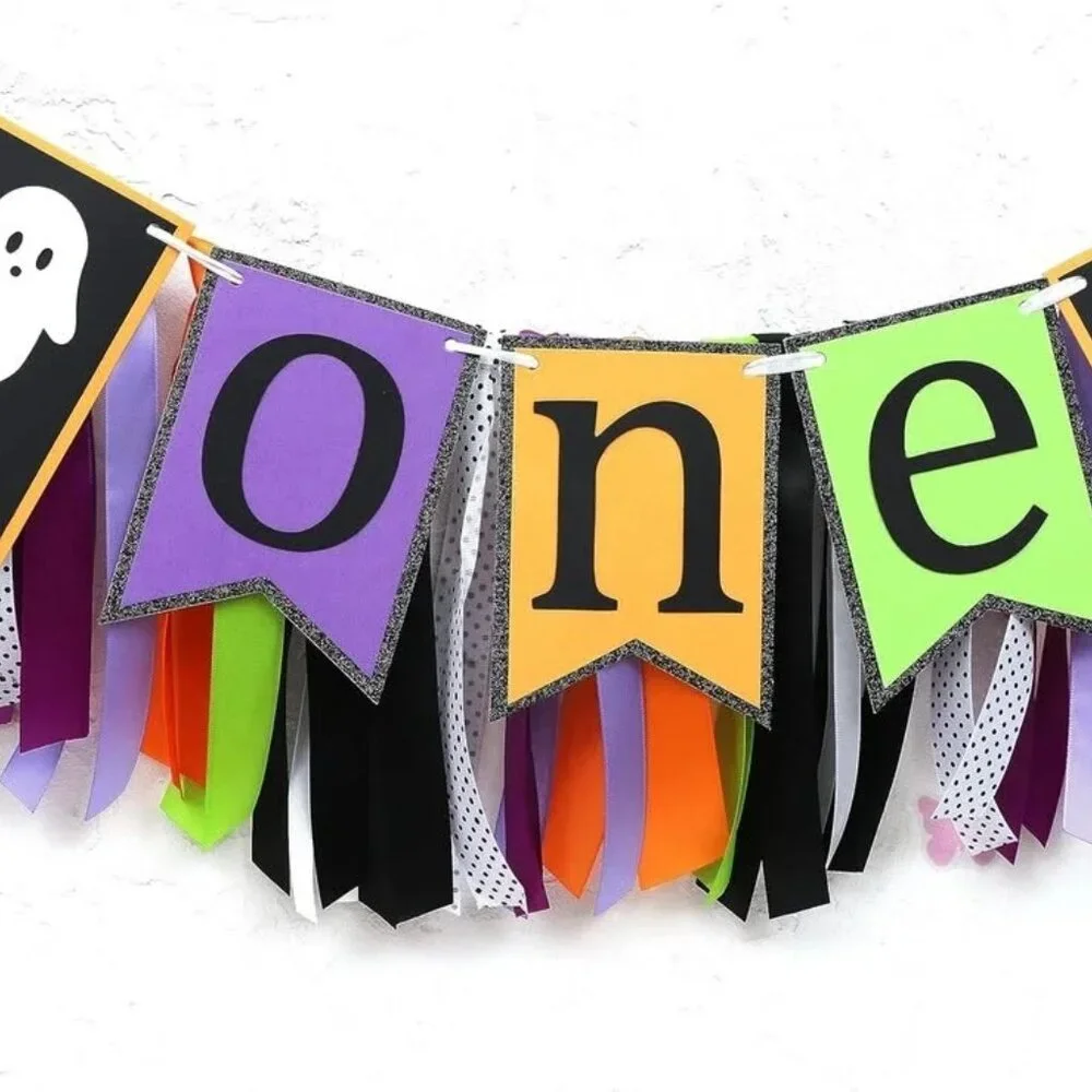 NWT-Spooky 1st Birthday banner- Halloween